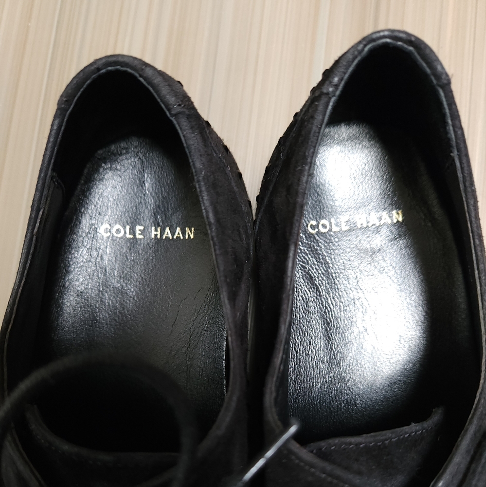 Cole Haan Women's Gramercy Cap Oxford Loafers, BLACK SUEDE - SIZE 6.5 - Picture 9 of 11